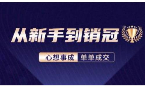 《从新手到销冠》精通客户心理学，揭秘销冠背后的成交秘籍